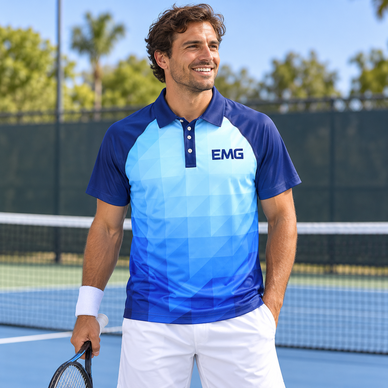 Custom Full Color Dye Sublimation Performance Short Sleeve Polo Shirt - Team & Event Branding Essential view 3