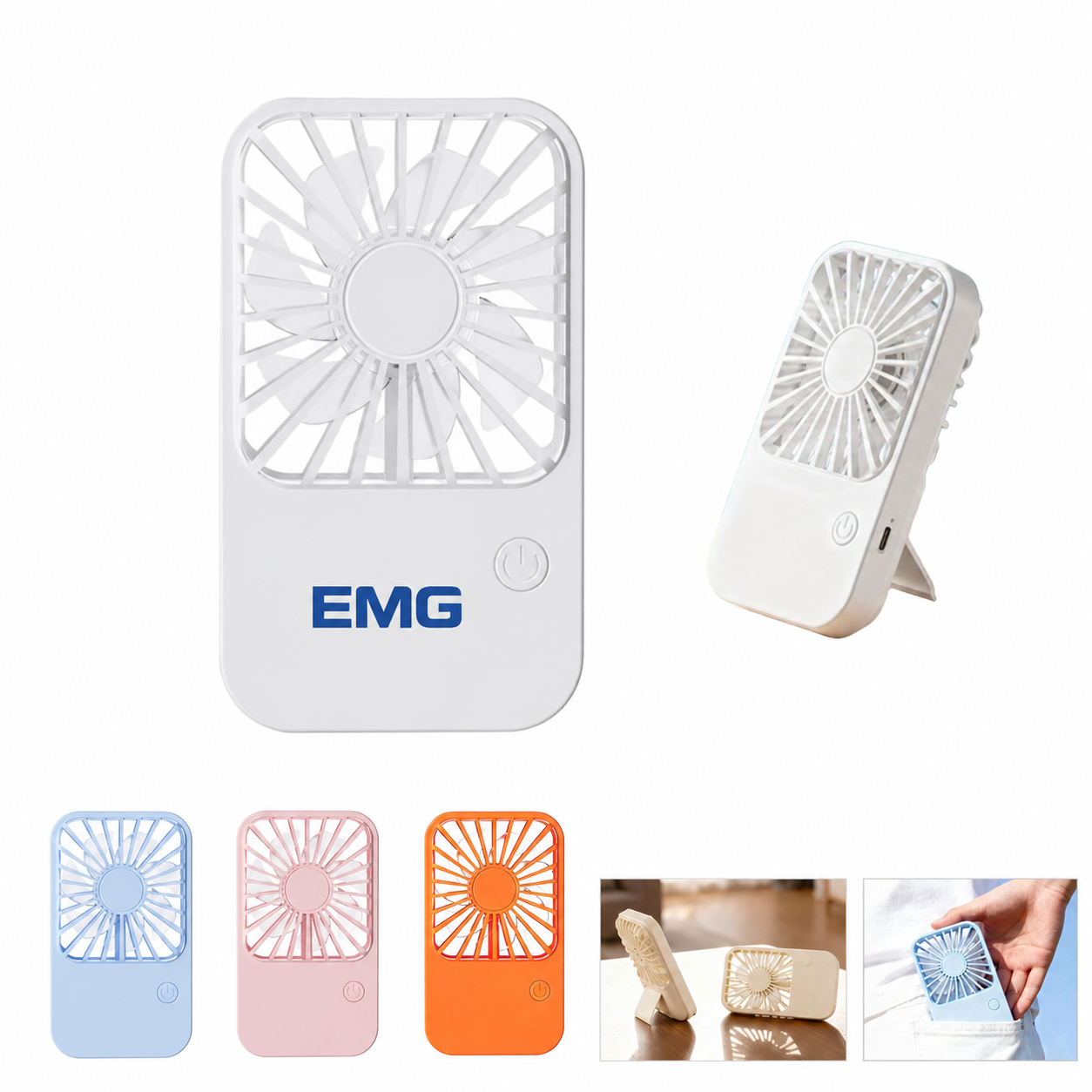 Handheld Mini Fan - High-Impact Branded Giveaway view 2