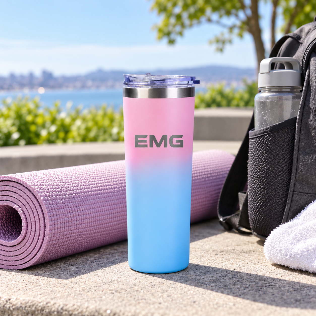 20 oz Stainless Steel Tumbler - Branded Hydration Essential view 3