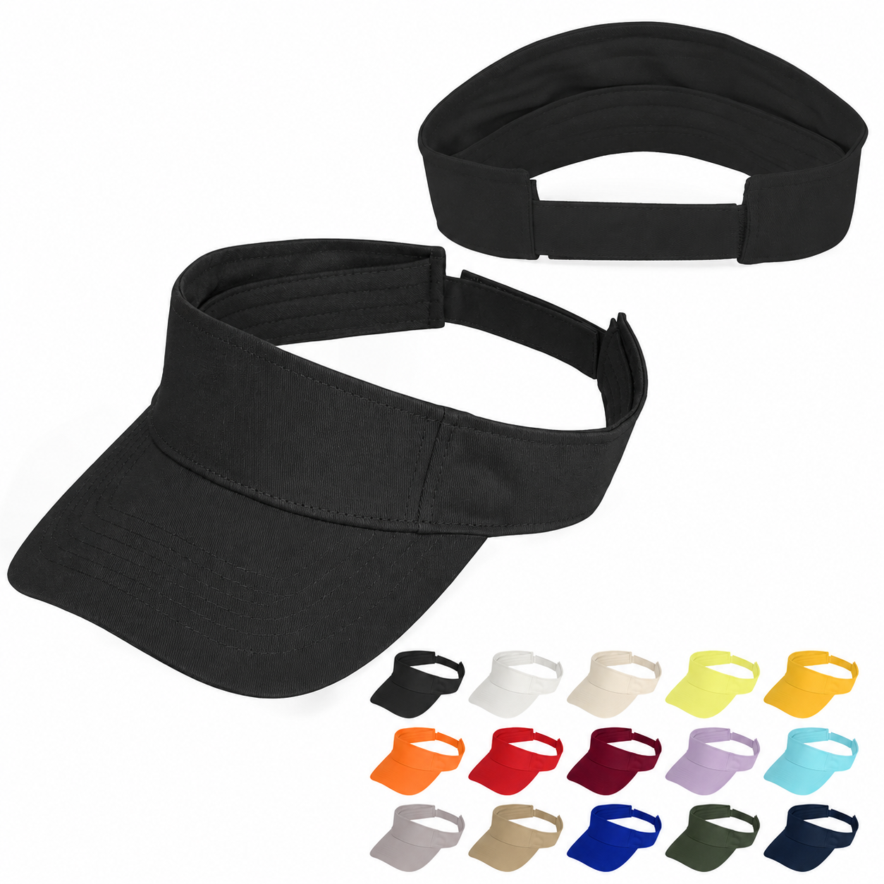 Classic Cotton Baseball Visor - Team & Event Branding Essential