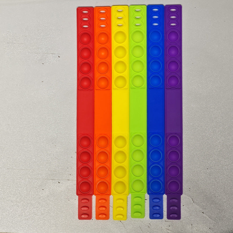 New Silicone Press Pop/Bubble Fidget Bracelet - Wellness Program Essential view 11