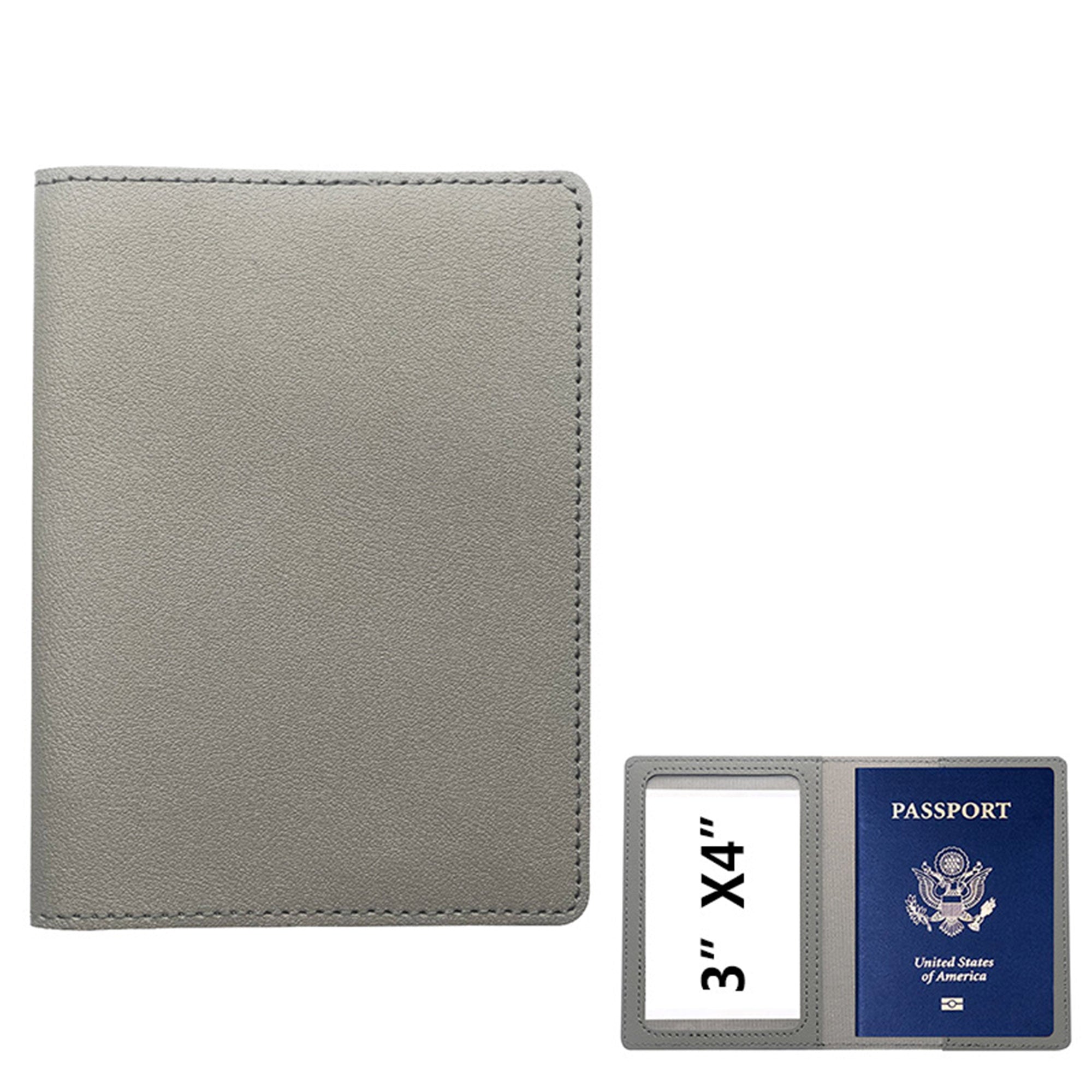 Debossed PU Leather Passport Holder Cover view 5