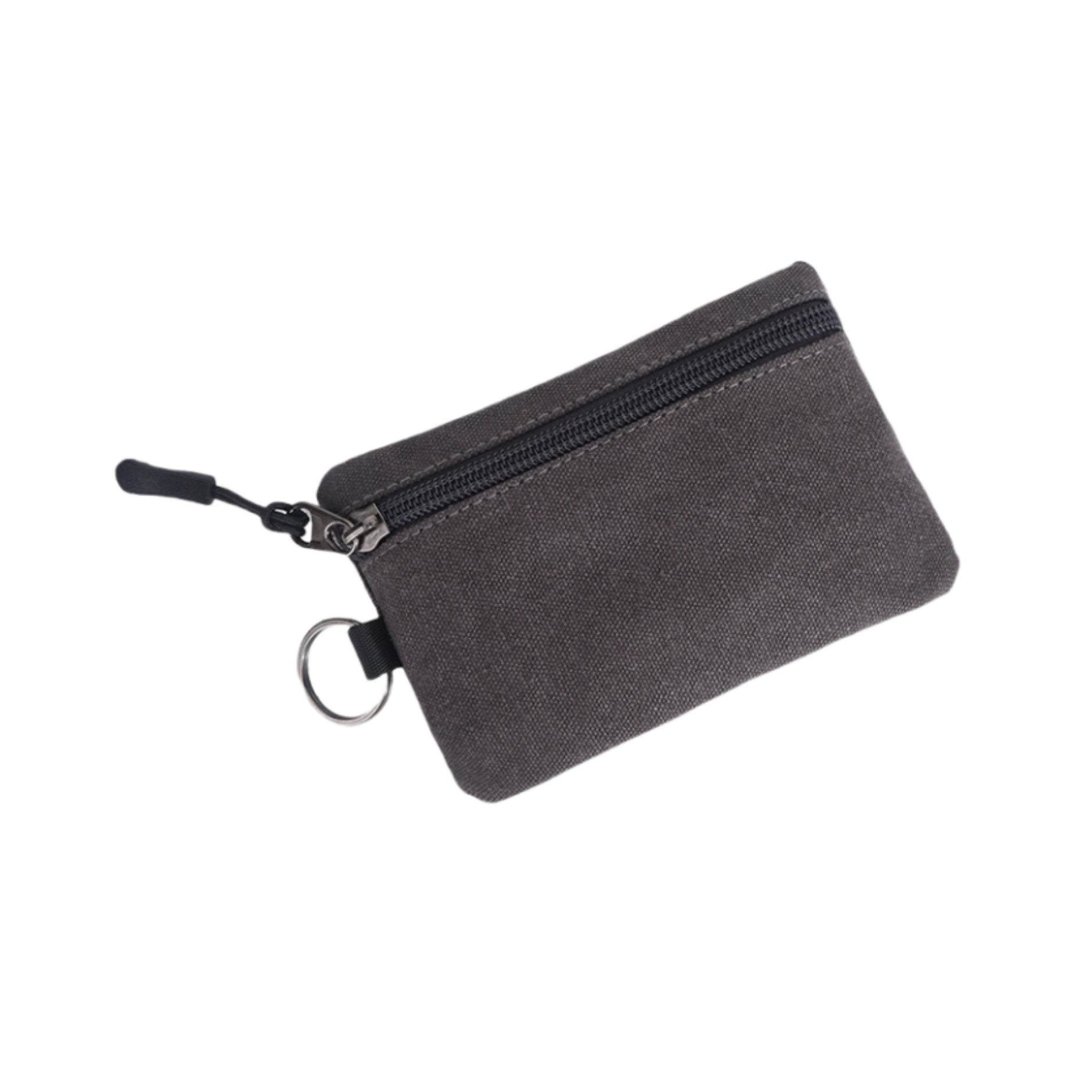 Small Zippered Coin Pouch with Key Ring view 9