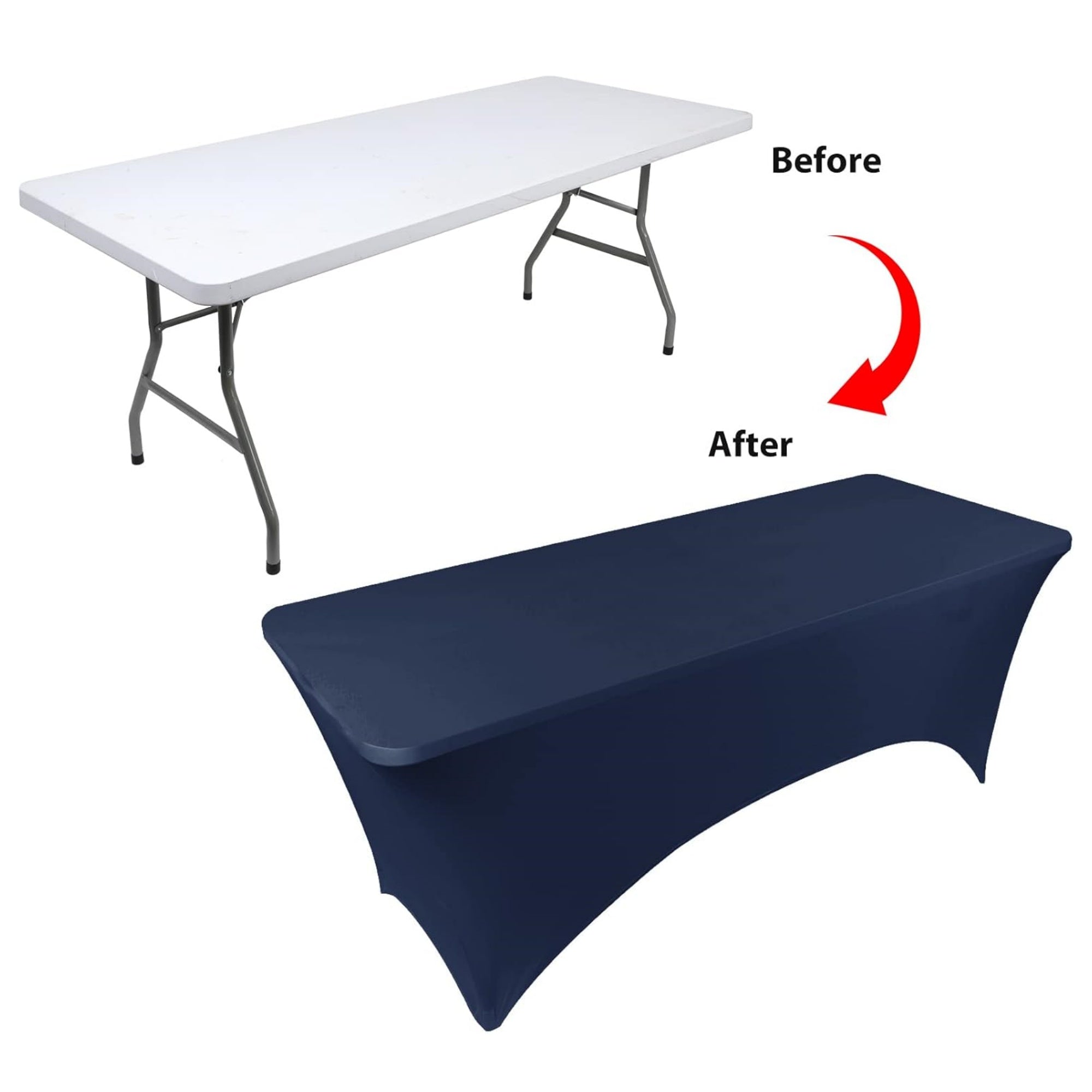 6' Stretch Table Cover (3-Sided) - High-Impact Branded Giveaway view 2