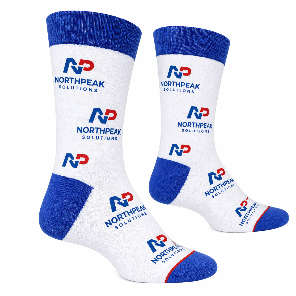 Custom Knit Cotton Crew Jacquard Socks - Team & Event Branding Essential view 5