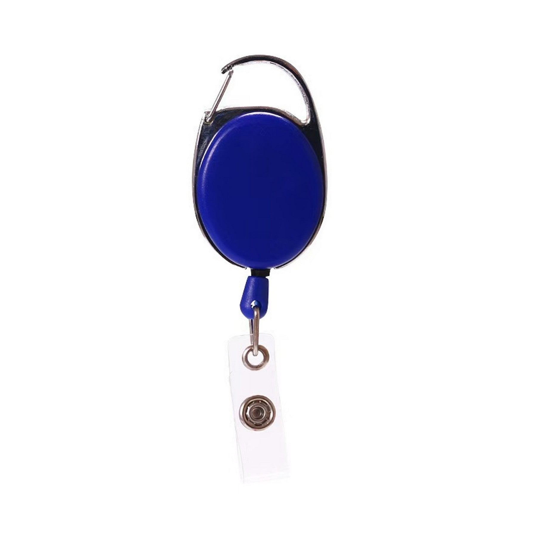 Full-Color Oval Carabiner Retractable Badge Reel with Belt Clip - High-Impact Branded Giveaway view 3
