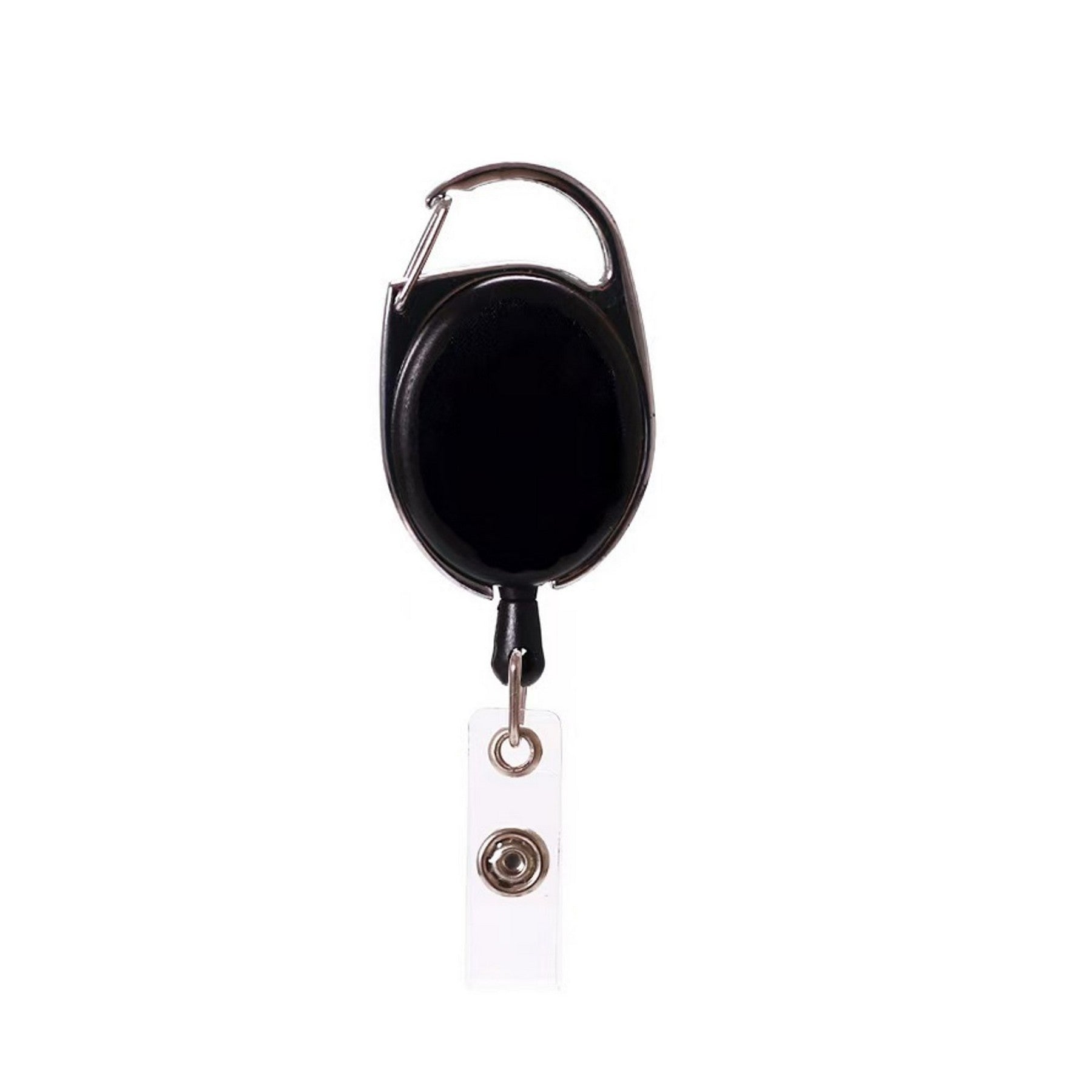 Full-Color Oval Carabiner Retractable Badge Reel with Belt Clip - High-Impact Branded Giveaway view 4