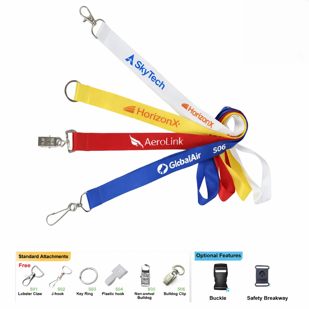 3/4" Polyester Screen Printed Lanyard - High-Impact Branded Giveaway