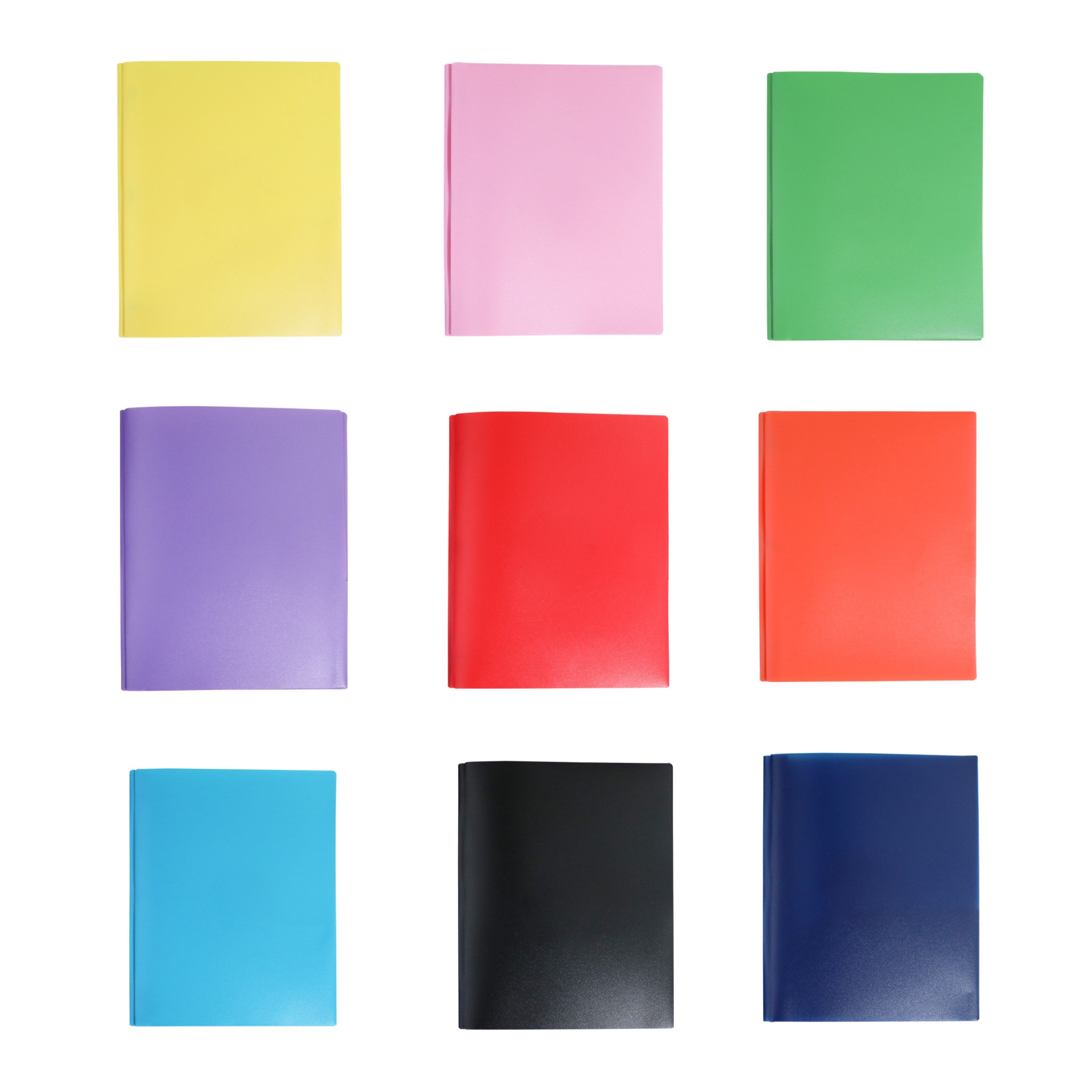 Durable Plastic Folder with 2 Pockets & Fasteners - Branded Office & Event Essential view 2